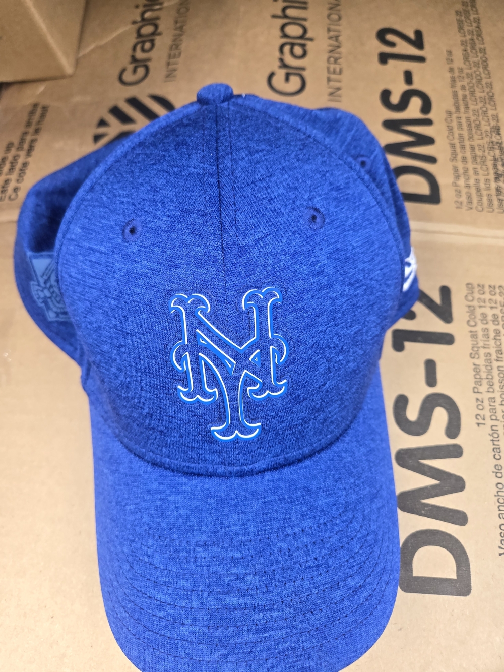 MLB New York Mets Blue Heather Stretch-Fit Cap